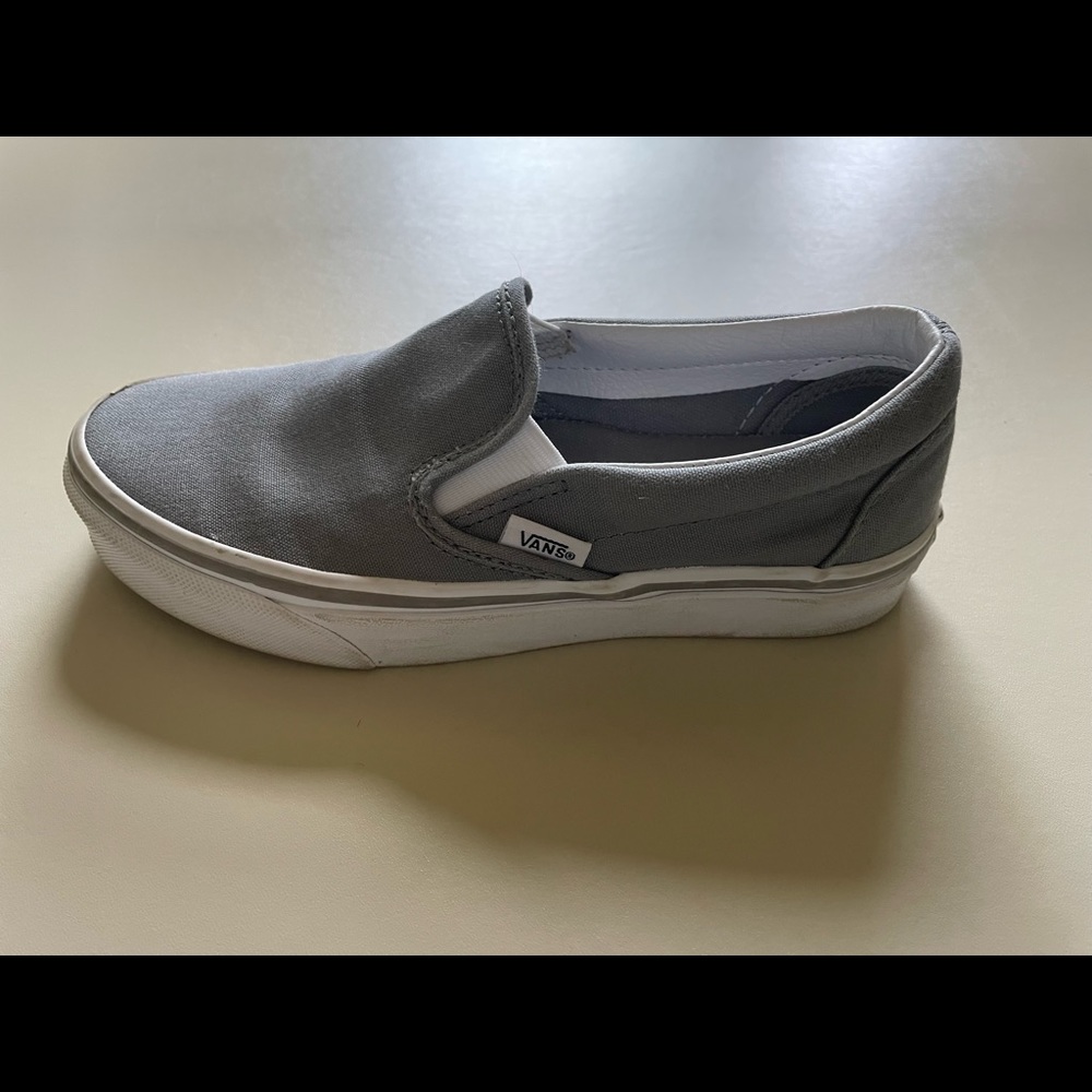Vans girls size 4 gray